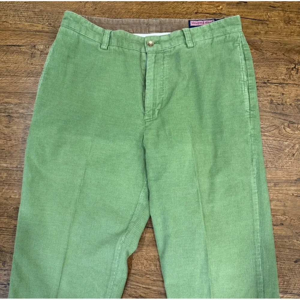 Vineyard Vines Green‎ Corduroy Casual Preppy Chino Pants Trousers Men's 32x32